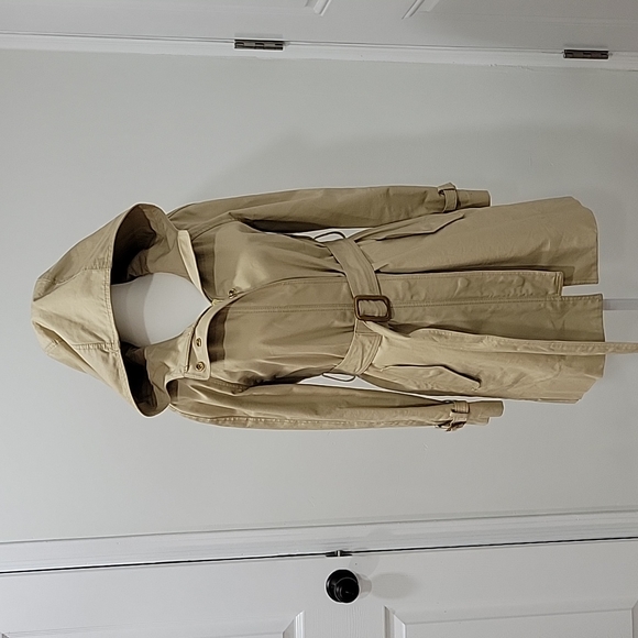 J.Crew hooded trench coat